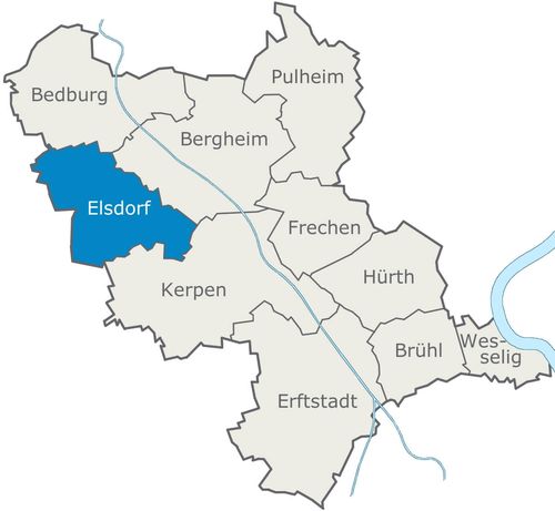 Karte Elsdorf