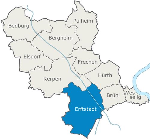 Karte Erftstadt