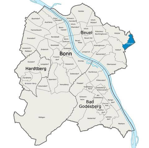 Karte Bonn Hoholz