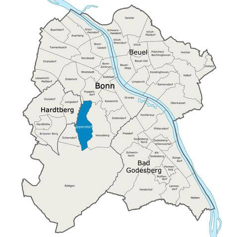 Karte Bonn Ippendorf