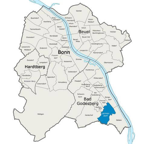 Karte Bonn Lannesdorf