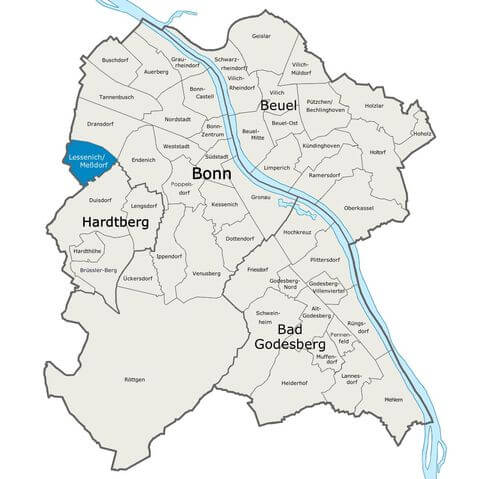 Karte Bonn Lessenich Messdorf