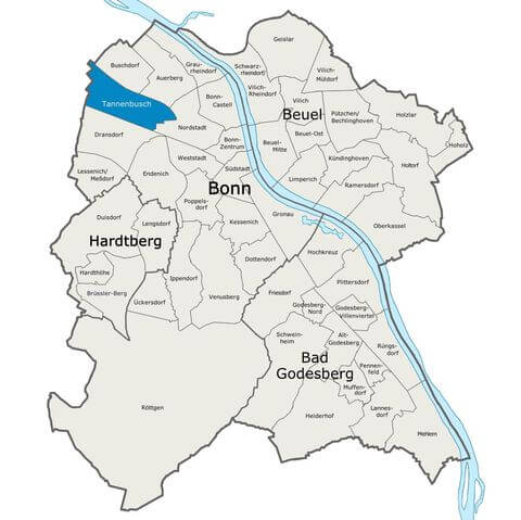 Karte Bonn Tannenbusch