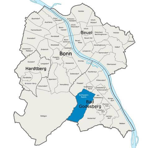 Karte Bonn Schweinheim