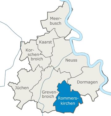Rommeskirchen Karte