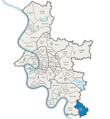 Düsseldorf Stadtbezirk 10