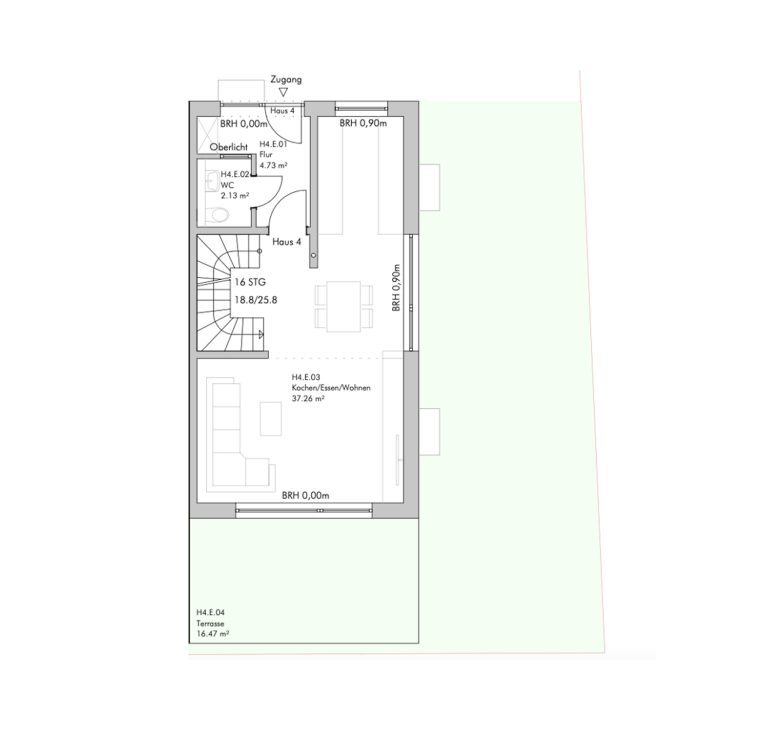 Immobilienangebot - Regenstauf - Alle - H4 | Provisionsfrei. DHH als Ausbauhaus im KfW-55-EE-Standard in Regenstauf. Neubau.
