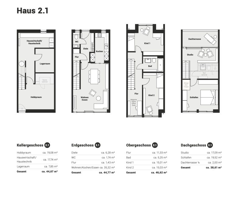 Immobilienangebot - Regensburg - Alle - H2 | Neubau: Exklusives Stadthaus mit Dachterrasse im Westen - Baubeginn erfolgt. Provisionsfrei.