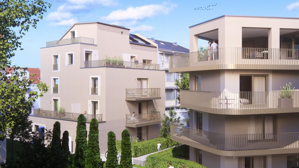 Immobilienangebot - Regensburg - Alle - A0.1 | Neubau: Erstklassige 2-Zimmer-Wohnung mit großzügigem Garten und zwei Terrassen.