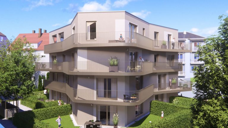 Immobilienangebot - Regensburg - Alle - A1.3 | Neubau: Exklusive 2-Zimmer-Wohnung mit großzügigem Balkon in Regensburg.