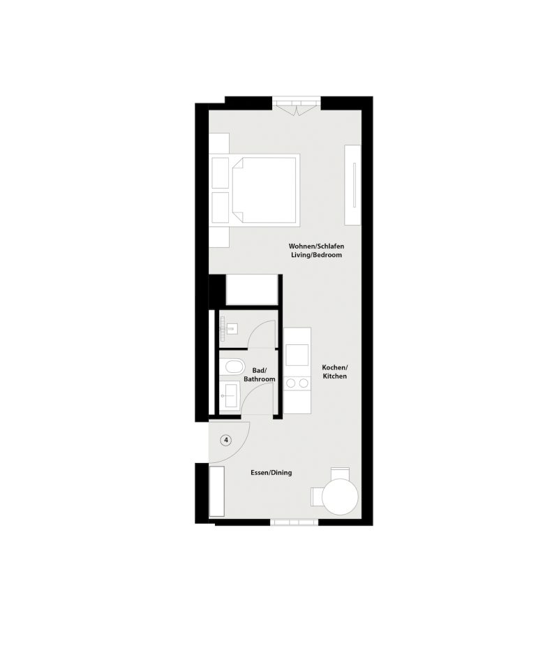 Immobilienangebot - Regensburg - Alle - WE4 | All-inclusive-Miete: Luxus-Wohnung in der Altstadt. - Ab 1 Monat zu mieten. Vermietet.