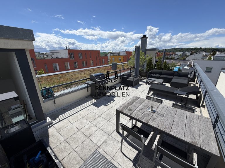Immobilienangebot - Regensburg - Alle - Moderne 2,5-Zimmer-Wohnung mit großer Dachterrasse und 360-Grad-Blick. Frei ab 01.10.