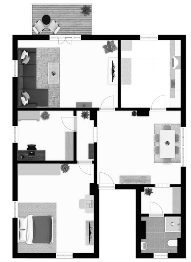 Immobilienangebot - Regensburg - Alle - Erstbezug. Sanierte 3,5-Zimmer-Wohnung mit Altbaucharme und 120 m² Privatgarten am Altstadtrand.