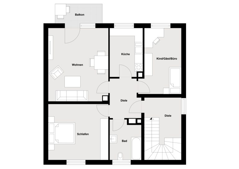 Immobilienangebot - Regensburg - Alle - Gepflegtes MFH mit 4 Wohnungen in ruhiger Lage von Regensburg.
