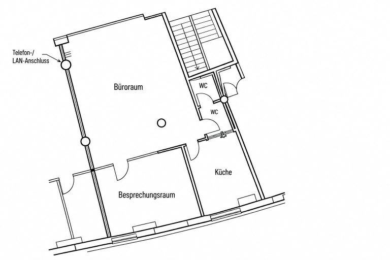 Immobilienangebot - Regensburg - Alle - Provisionsfrei: Modernes Büro mit EBK in Top-Lage direkt am Rennplatz. Frei ab 01.01.27