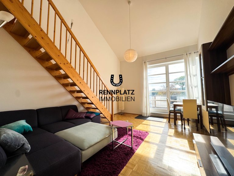 Immobilienangebot - Regensburg - Alle - Möblierte 2,5-Zimmer-Galeriewohnung mit EBK und Süd-Balkon direkt am Rennplatz. Frei.