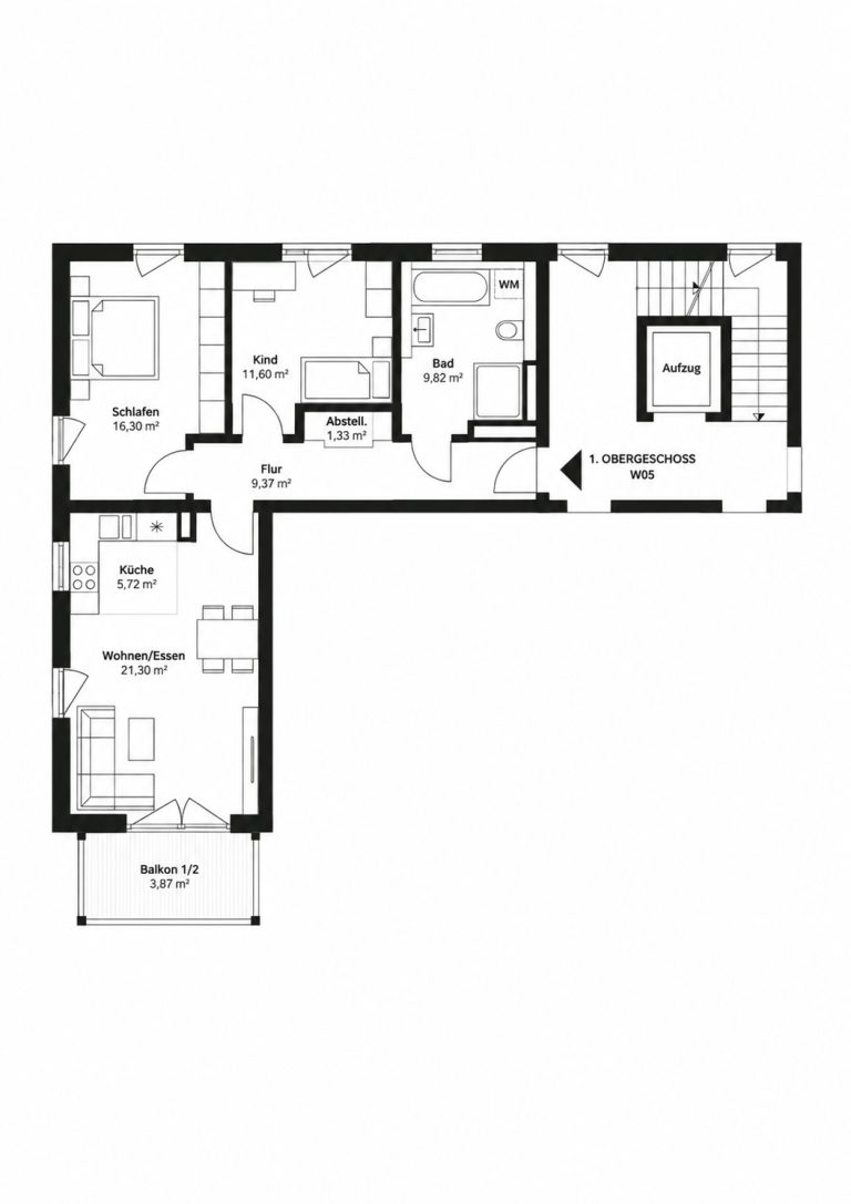 Immobilienangebot - Beratzhausen - Alle - Hochwertige 3-Zimmer-Wohnung mit EBK und Südbalkon in Beratzhausen. Frei ab 01.12.