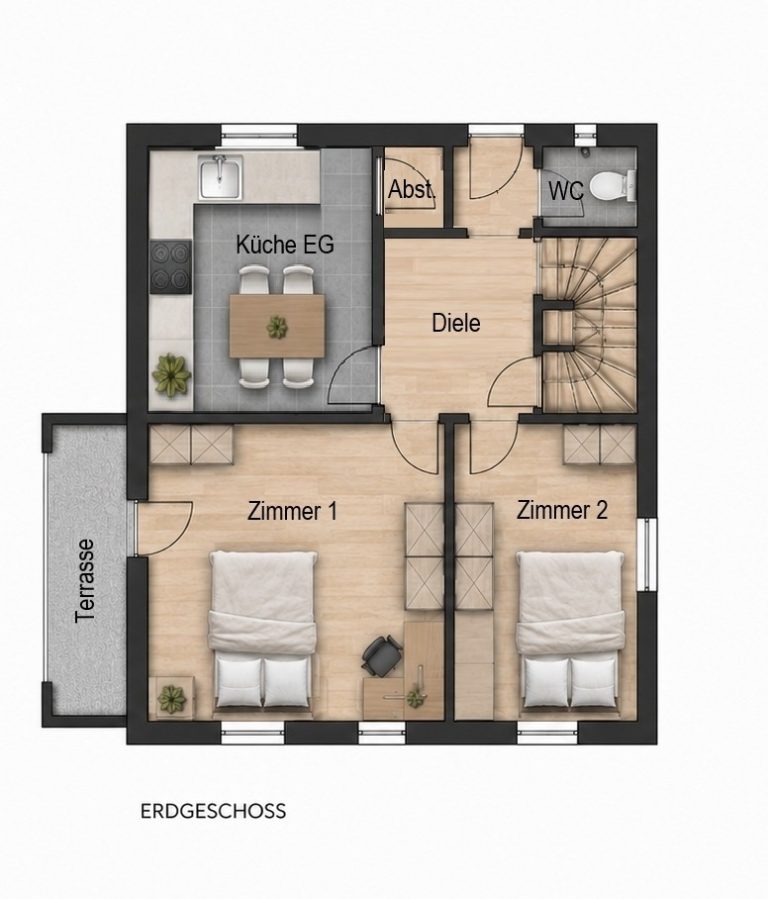 Immobilienangebot - Oldenburg - Wohnen - Erstbezug nach Renovierung – moderne 4er-WG in einem freistehenden Einfamilienhaus – Inklusivmiete!