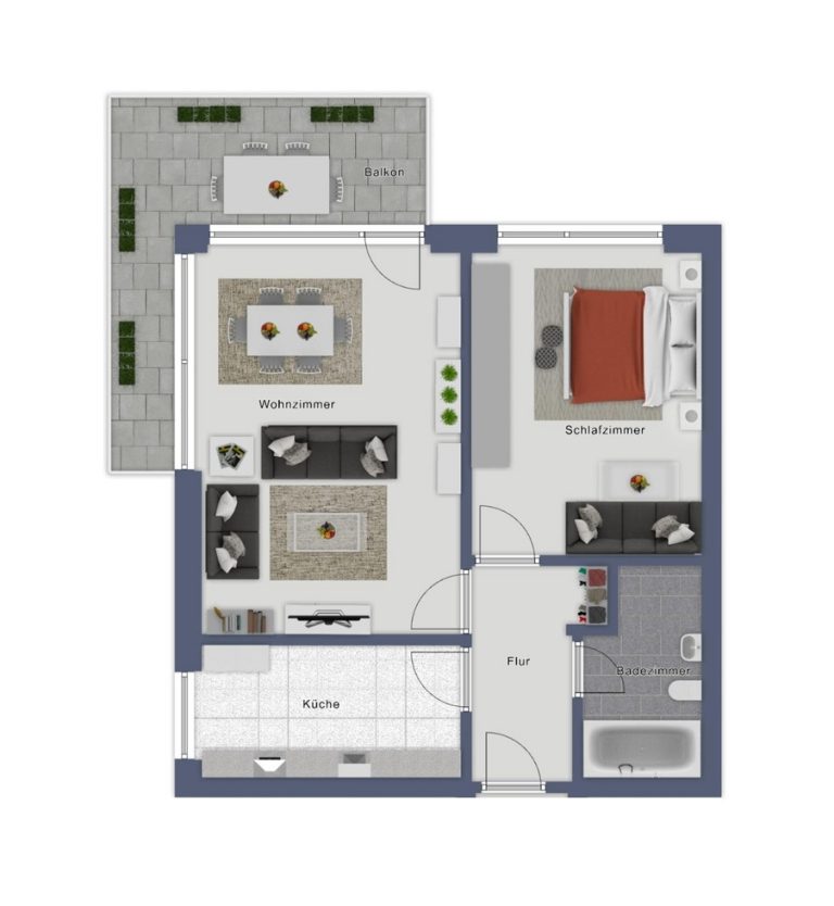 Immobilienangebot - Oldenburg - Wohnen - Attraktive 2-Zimmer-Wohnung mit Eckbalkon und Garage – ideal zur Eigennutzung oder als Kapitalanlage