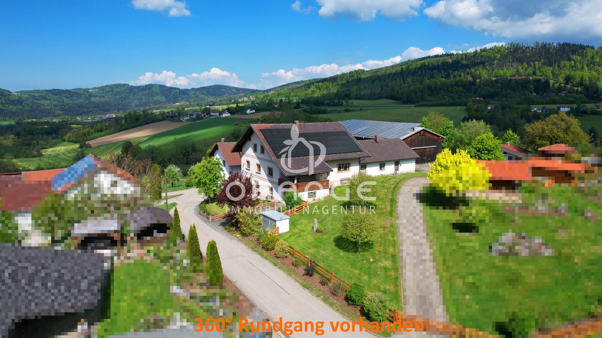 Immobilienangebot - Hauzenberg - Alle - IDYLLISCHER VIERSEITHOF INKL. FERNBLICK, 2 WOHNUNGEN, HALLE, PV-ANLAGE & VIELEN MÖGLICHKEITEN!