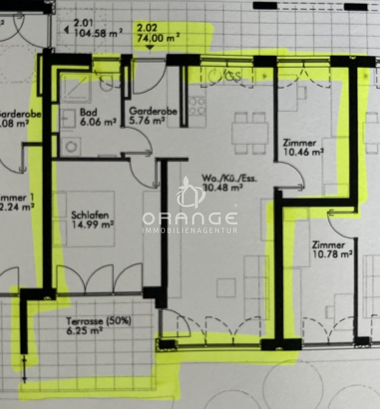 Immobilienangebot - Teublitz - Alle - ERDGESCHOSSWOHNUNG MIT EINBAUKÜCHE UND TERRASSE