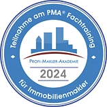 Abzeichen Teilnahme PMA Fachtraining 2024 für Immobilienmakler