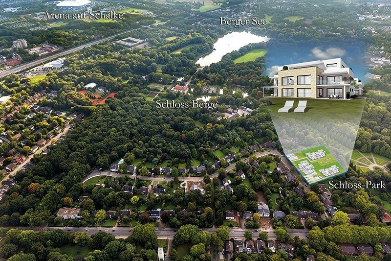 Lageaufnahme Immobilienangebot - Gelsenkirchen - Alle - NEUBAU! Wohnen am Schlosspark in Gelsenkirchen-Buer!