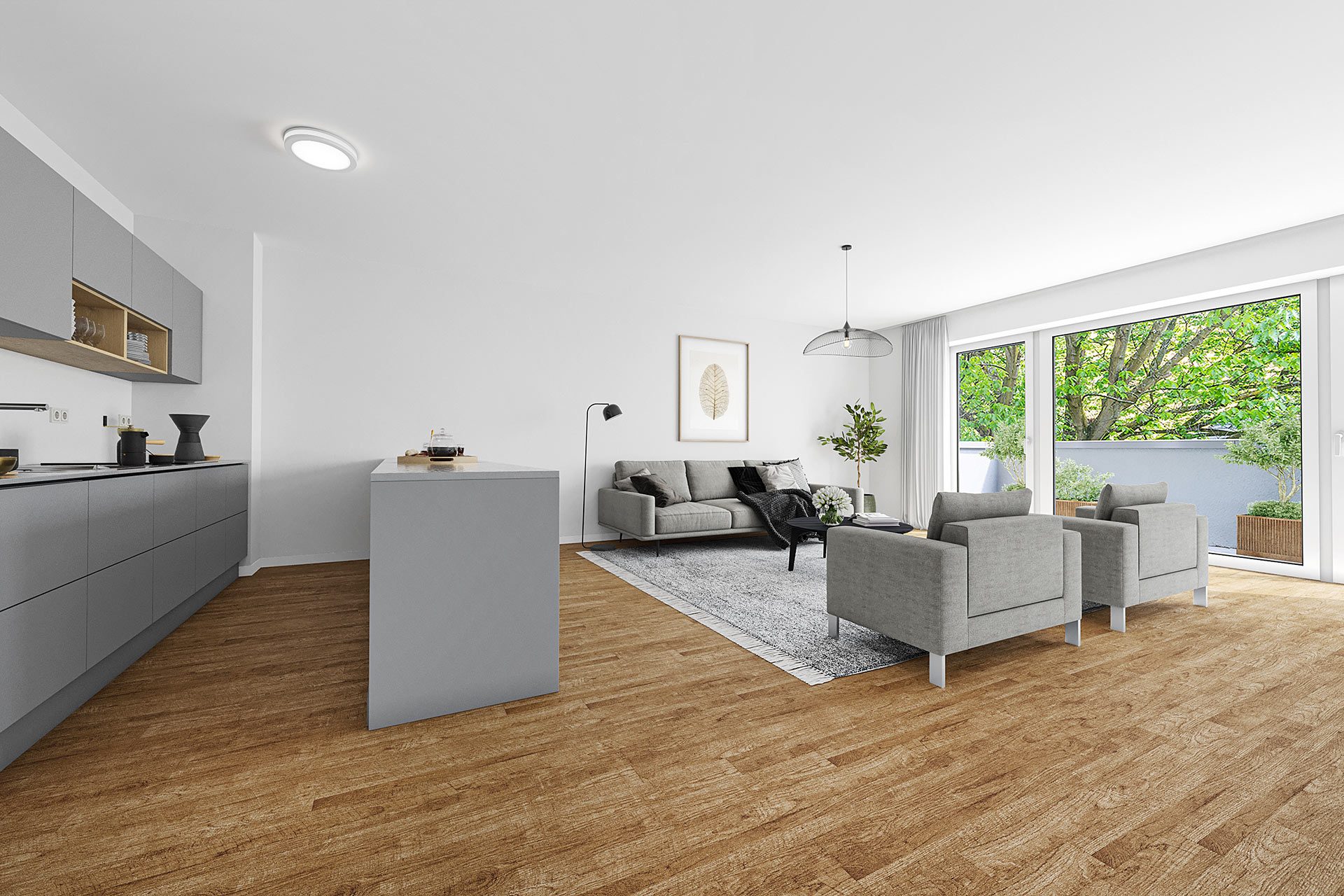 Immobilienangebot - Gelsenkirchen - Alle - Sanierte Mietwohnung mit 2 Loggien am Stadtgarten!– www.HUNDT.IM