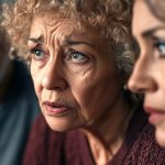Drei Personen, zwei Frauen und ein Mann, diskutieren gemeinsam über den Verkauf einer geerbten Immobilie – symbolische Darstellung einer Erbengemeinschaft.