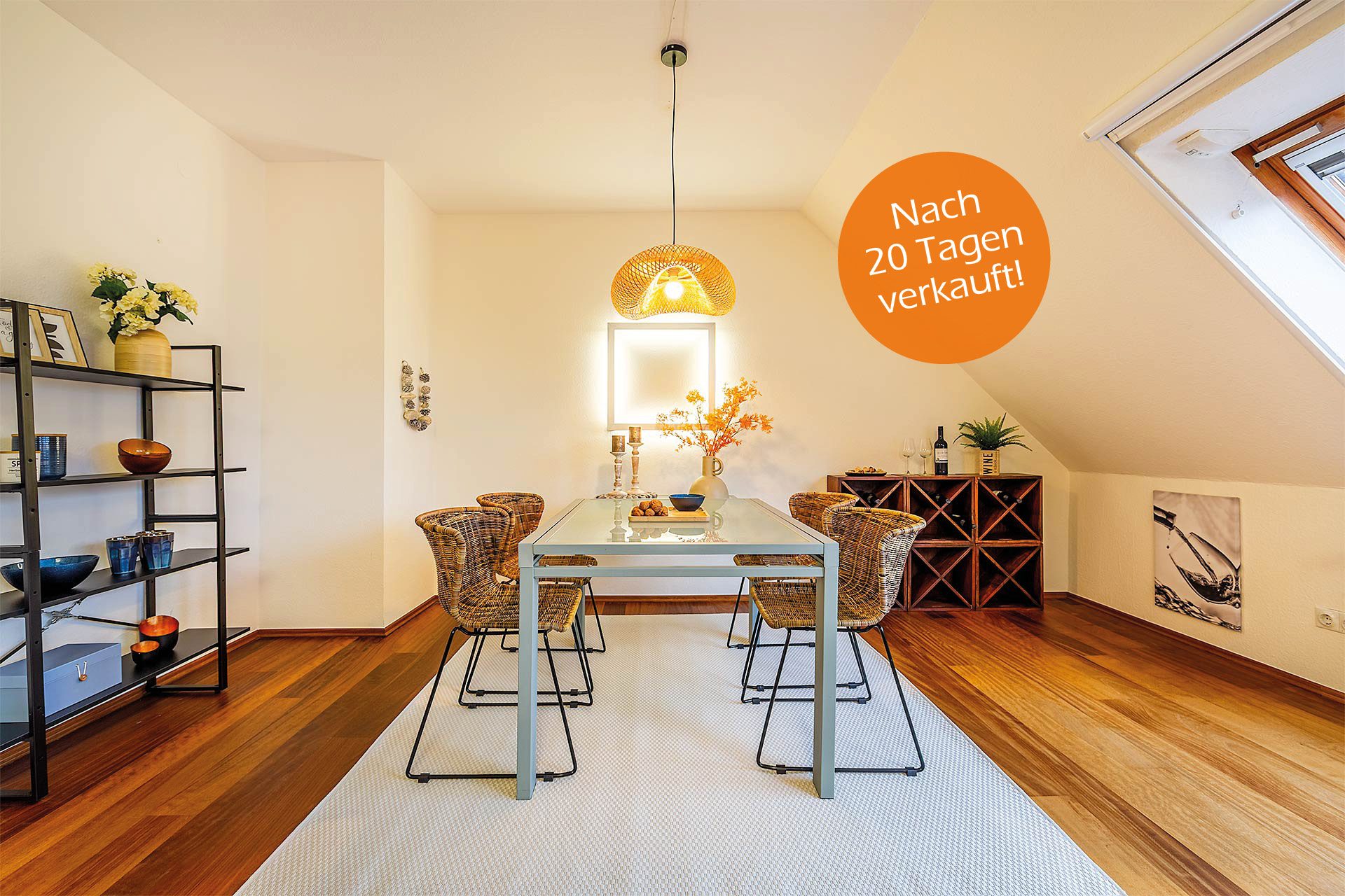 Immobilienangebot - Gelsenkirchen - Wohnungen - Raum, Licht und Atmosphäre – großzügige Maisonette mit eigener Dachloggia! – HUNDT.IM